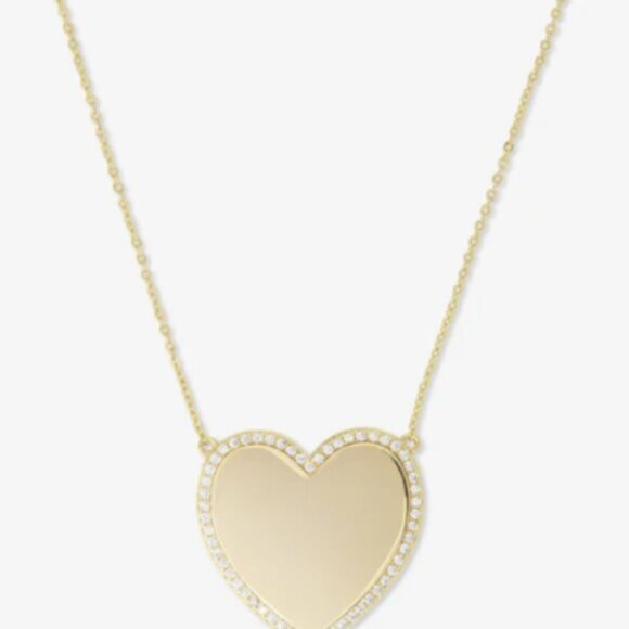 Melinda Maria You Have My Heart Pavé Necklace NWT Melinda Maria - Picture 2 of 3